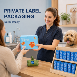 Bolsas para Perros Personalizadas de Fábrica, Bolsas de Limpieza para Perros de PE Reciclado, Resistentes y Fáciles de Rasgar, para Venta al por Mayor, Grosor y Cantidad de Rollos Personalizables - Product Image 1