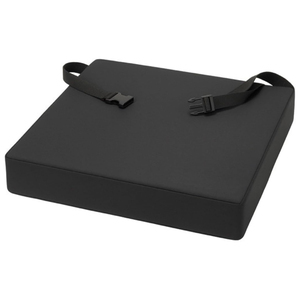 Cojín de espuma viscoelástica para silla de ruedas con correa de seguridad, 18x16x3 pulgadas, extraíble, lavable, alivia la presión, soporte para glúteos, para personas mayores - Product Image 1