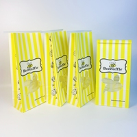 Cadeau bleu boîtes à pop-corn rayées conteneurs boîte à pop-corn en papier Kraft seaux de poulet boîte à biscuits rose faveurs de fête emballage de collation