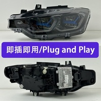 Nouveau pour BMW Série 3 F30 F35 2013-2018 : Ensemble de phares à LED modifiés avec lentille, feux de jour bicolores, Plug and Play, phare avant de voiture