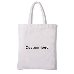 Tissu imprimé sur mesure de haute qualité, sac à main en toile de coton, sac de courses réutilisable avec logo - Product Image 4