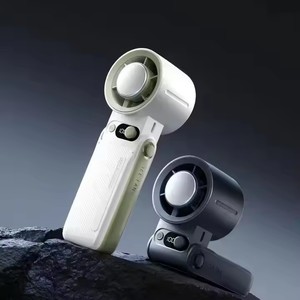 พัดลมพกพาคุณภาพสูงแบบชาร์จไฟได้ <span class=keywords><strong>5</strong></span> <span class=keywords><strong>ร</strong></span>ะดับความเร็ว 4000mAh พัดลมมือถือขนาดเล็ก จอแสดงผล LED ขนาดเล็ก พัดลมพับได้ - Product Image 3