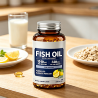 Compléments OEM : Capsules de Gel Molle Vegan d'Huile de Poisson Oméga-3, 6 et 9 pour le Soutien Immunitaire et Anti-Fatigue des Adultes