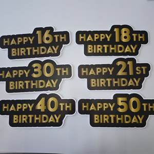 Custom High Density 5mm PVC Foam Board Feliz Aniversário Photo Booth Props para Casamento e Natal Festas Decorações - Product Image 6