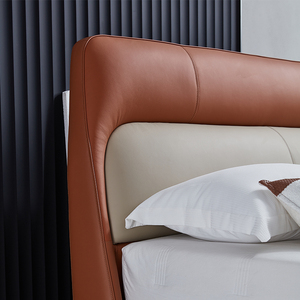 <span class=keywords><strong>Serie</strong></span> de Muebles para Dormitorio Diseñados para Pedidos al por Mayor Distribución Internacional Venta al por Mayor Cama Tapizada en Cuero - Product Image 3