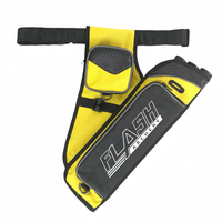 Les carquois de cible de tir à l'arc avec 3 tubes en plastique et ceinture réglable pour les flèches, RH et LH sont disponibles