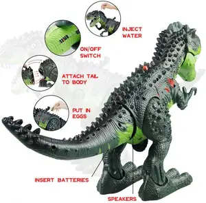 Новый электронный ходячий Тираннозавр Рекс Динозавр с дистанционным управлением динозавр игрушки с подсветкой и звуком