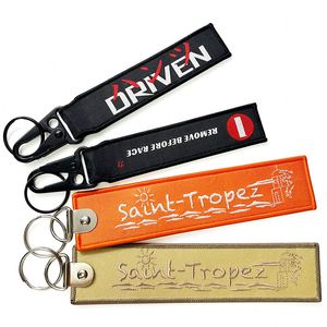 Custom Design <b>Ribbon</b> Embroidery Brand Name Strap Wrist Lanyards Keychain Short Lanyard - Product Image 2