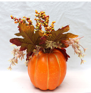 Set de Decoración para Acción de Gracias y Halloween 2026, Hojas de Arce, Calabazas, Flores, Accesorios para Fotos, Elegante Ramo de Calabazas para Fotografía - Product Image 2