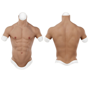 URCHOICE Cosplay <span class=keywords><strong>Homme</strong></span> Costume <span class=keywords><strong>Faux</strong></span> <span class=keywords><strong>Ventre</strong></span> Muscle Hommes Poitrine Crossdresser Réaliste Silicone Artificielle Simulation Muscle - Product Image 1