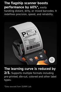 Imprimante de reçus SUNMI V3 Plus, terminal de point de vente, imprimante thermique 58 mm, Android, portable, lecteur de codes-barres intelligent, machine POS sans fil - Product Image 6