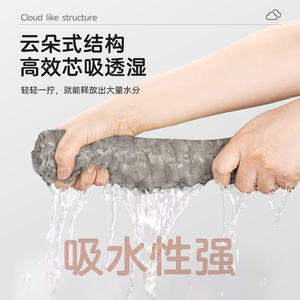 Cloud Velvet Cloth <b>Square</b> Absorbent Lint Free Kitchen Dishcloth For Pots And Pans - Product Image 3