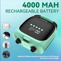 Pompe à air sans fil alimentée par batterie, pompe électrique portable rechargeable pour planche de SUP, flotteur de piscine, gonflables de camping