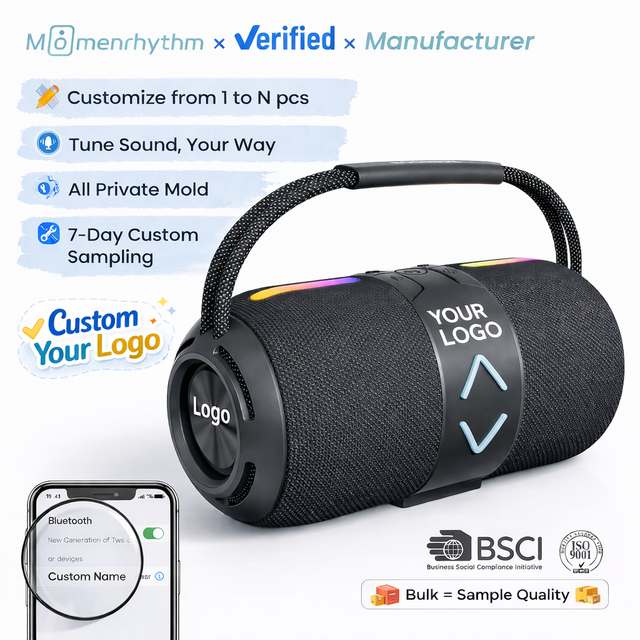 Personalized Waterproof Speakers for Beach Party Loud Sound Long Playtime Portable Compact Size