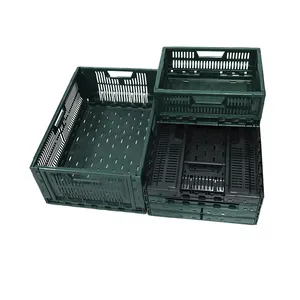 High Toughness Durable Save Space Vegetable Crates, Wholesale Sale Collapsible Plastic Boxes Milk Crate