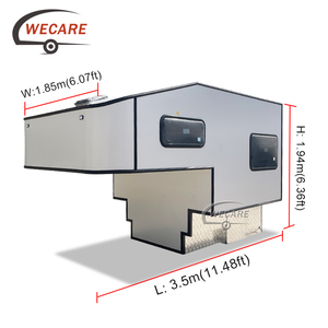 Cámper Deslizable de Carcasa Rígida Wecare para Camioneta 4x4, para Viajes Todoterreno, Camping, RV, Caravana, con Sistema Solar - Product Image 3