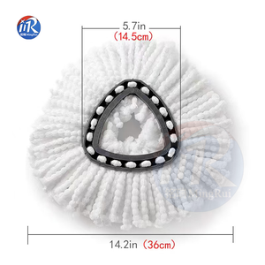 2PCS 360 <span class=keywords><strong>Easy</strong></span> <span class=keywords><strong>Wring</strong></span> Microfiber Spin Mop Head recharge pour <span class=keywords><strong>Vileda</strong></span> For O-cedar Triangle <span class=keywords><strong>Easy</strong></span> <span class=keywords><strong>Wring</strong></span> Microfiber Mop Pad - Product Image 5