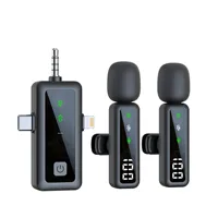 Microphone cravate sans fil avec réduction du bruit pour la prise de vue vidéo et les téléphones mobiles
