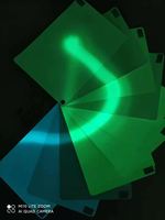 Autoadhesivo fotoluminiscente PET, película luminosa de vinilo que brilla en la oscuridad, pegatina de salida, función imprimible e indesgarrable para advertencia de seguridad