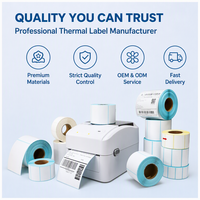 Rouleau d'étiquettes thermiques de qualité supérieure, fourniture d'usine, autocollant de code-barres auto-adhésif pour les entreprises