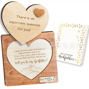 Sculpture de <span class=keywords><strong>famille</strong></span> gravée à la main pour la fête des mères anniversaire cadeau Photo de bureau cartes d'annonce en bois écologiques cadre Photo - Product Image 2