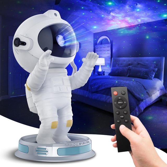 Proyector De Galaxia Astronauta Galaxy Projector Night Light Starry Nebula LED Lamp Kids Room for Christmas Valentine'S Day