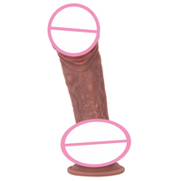 Dildo de Alta Calidad en Oferta con Textura Realista, Juguetes Sexuales con Forma de Pene, Dildo Artificial con Herpes para Mujeres, Masturbador Femenino