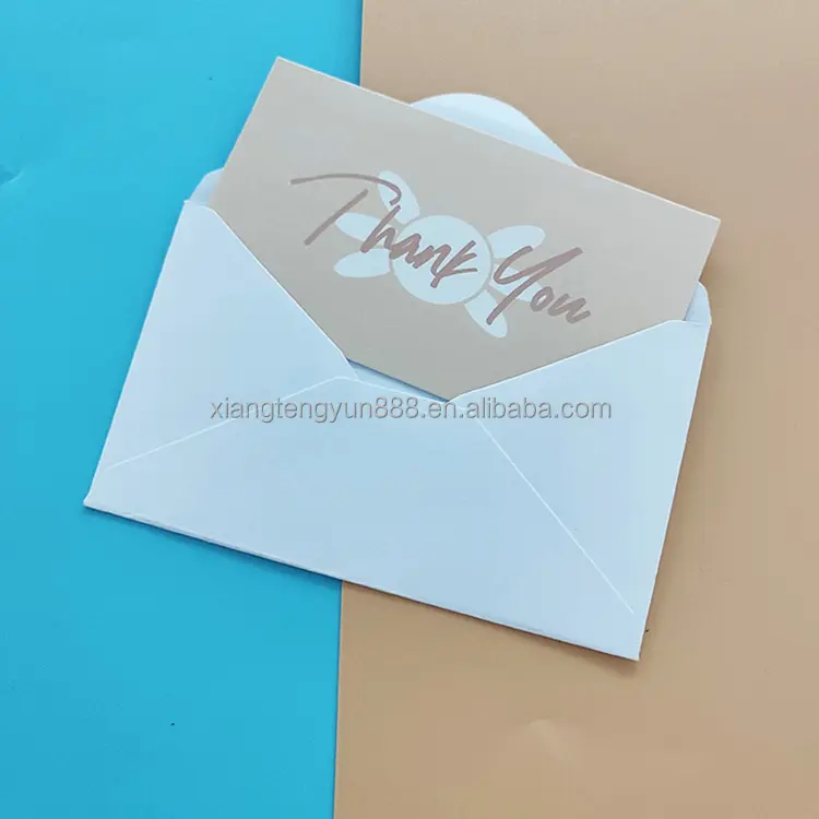 Cartas de envelope de vellum para casamento, folha de ouro rosa personalizada, bonita, de graças, com convite de casamento