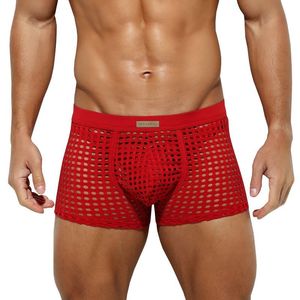 Nuevo estilo, ropa interior erótica Sexy transparente, pantalones de moda ahuecados geniales, calzoncillos bóxer de talla estadounidense para hombres gays gordos - Product Image 1