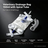Sac de collecte 150 ml de qualité médicale pour chiens, usage vétérinaire