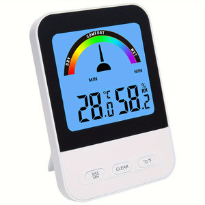 0.1 Resolution 3%RH Accuracy Digital Thermo-<strong>Hygrometer</strong> <strong>Thermometer</strong> <strong>Hygrometer</strong> With Indoor Room Comfort Level Meter Display - Product Image 1