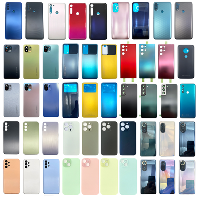 Wholesale Mobile Phone Back Glass Rear Housings Back Door Battery Cover Panel Repair Replacement Spare Parts Bulk Discounts