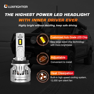 ไฟหน้ารถยนต์ Luxfighter R10 ขายส่งจากโรงงาน 10000lm H7 H11 9005 9006 G20 Mini F10 C6 C6s F30 Csp สำหรับรถยนต์ <span class=keywords><strong>Ford</strong></span> Chevrolet - Product Image 3