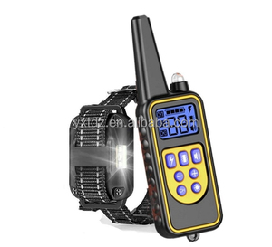 Collar de entrenamiento de perro mascota con control remoto, resistente al agua, recargable, vibrador, de fábrica, antiladridos, descarga eléctrica - Product Image 1