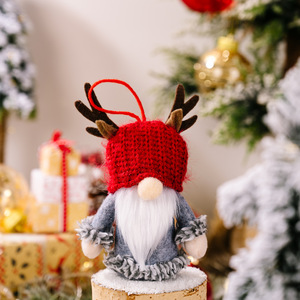 Adorno Colgante de Año Nuevo, Muñeco sin Rostro con Astas de Reno, Gnomo, Pequeñas Decoraciones Navideñas para Fiestas y Decoración Festiva - Product Image 6