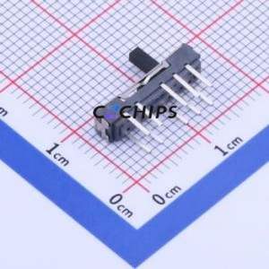 SS-3456D-02-L3 Slide Switch Through hole Component (THT) Switch Double Pole Four Throw Rectangle Pin Header PC Pin 15mm - Product Image 1