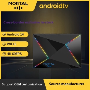 MortalT9 Quad Core <span class=keywords><strong>TV</strong></span> Box Dual-Frequency 1000M Red para <span class=keywords><strong>Bluetooth</strong></span> Voice Remote Control Foreign Trade Set-Top Box - Product Image 2