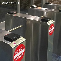 Autocollants de signalisation « Ne pas entrer » 5x5 pouces, vinyle auto-adhésif laminé, résistant aux UV, aux intempéries, aux rayures, à l'eau et à la décoloration