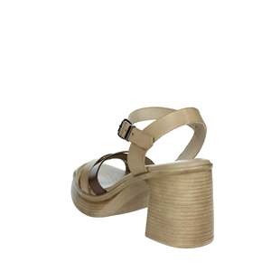 Sandalo con Tacco da Donna Porronet 7060 Taupe con Plateau e Cinturino alla Caviglia - Product Image 2