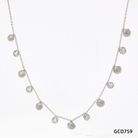 Pendentif élégant en or, collier de mode en cristal étincelant, bijoux fins délicats-collier plaqué or