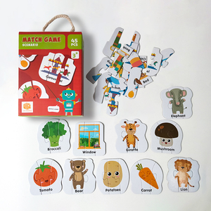 Juego de <span class=keywords><strong>Rompecabezas</strong></span> Educativo, Juguetes de Aprendizaje Sensorial para Niños, Desarrollo Cerebral, <span class=keywords><strong>Rompecabezas</strong></span> de Animales, Juego de Aprendizaje para Niños - Product Image 1