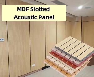 Tablero de listones de madera de agujero redondo, trampas de Bajo perforadas de madera, <span class=keywords><strong>aislamiento</strong></span> acústico de insonorización para Chruch Studio Office Home - Product Image 4