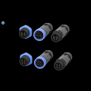 IP68 M16 <span class=keywords><strong>2</strong></span> + 4 핀 나사산 나사 터미널 커넥터 암 소켓-남성 방수 플러그 - Product Image 4