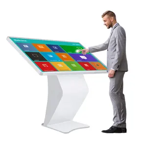 Horizontaler All-in-One-Stand-Touchscreen-Selbstbedienung kiosk 10-Punkt-Android-System und Win-System 32-Zoll-LED-Bildschirm 1920*1080