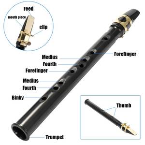 Mini Saxophone de poche coloré, <span class=keywords><strong>petit</strong></span> Saxophone Portable avec sac de transport, Instrument de coupe en bois - Product Image 3