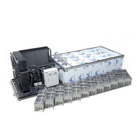Machine à glaces et bâtonnets de fruits commerciale 24 moules, haute performance, 18000W, 380V/220V, 50/60Hz, en acier inoxydable, pour eau/lait, garantie 1 an