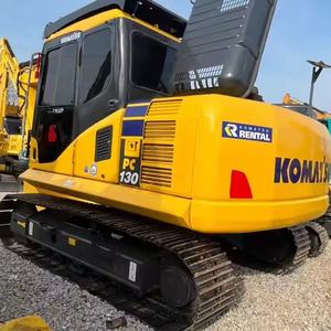 Excavatrice de 13 tonnes à bas prix de machine de terrassement Komatsu Pc130 d'occasion de belle qualité avec moteur principal et moteur en stock - Product Image 1
