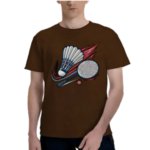 T-<span class=keywords><strong>shirt</strong></span> graphique professionnel de <span class=keywords><strong>badminton</strong></span> pour <span class=keywords><strong>homme</strong></span>, style sportif, à manches courtes, pour les fans de sport, haut décontracté et athlétique - Product Image 3