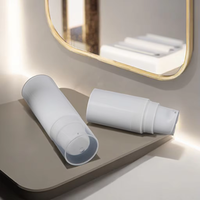Flacon pompe airless mini en plastique PP écologique personnalisable avec logo, 5ml/10ml/15ml, pour crème et sérum de soin, impression sérigraphique