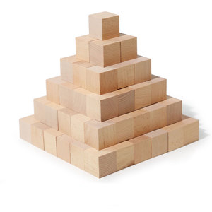 Custom Children's 1-8CM Wooden Cubes Cheap Wood Cube Juguetes Stacking Blocks Educational Toy for Kids Toddler Boys & Girls - Product Image 5